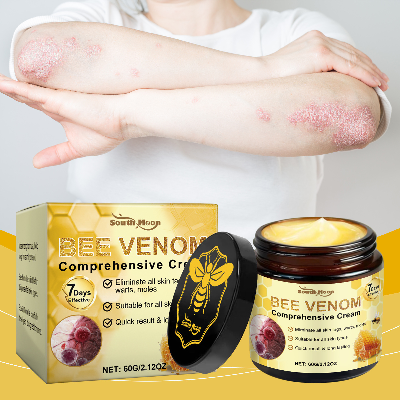 Bee Venom skin moisturizer gently hydrates leaves skin smooth(60g) - Image 2